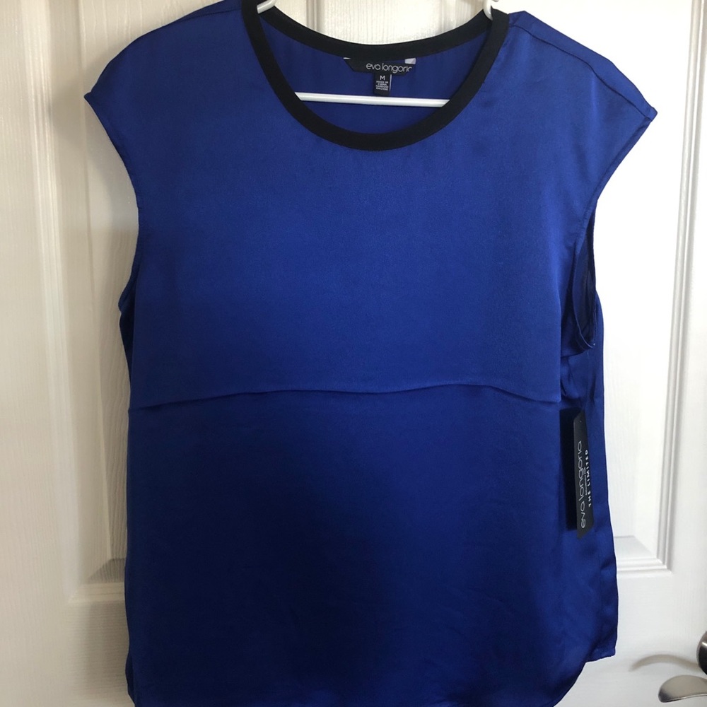 Eva Longoria for The Limited Royal Blue Blouse